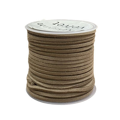 2 MM FAUX SUEDE CORD TAN - 4 M