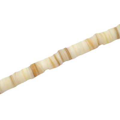 5 X 2 MM SHELL BEADS NATURAL COLOUR - 40 CM STRAND