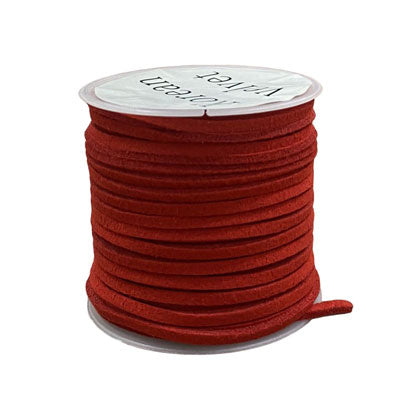 2 MM FAUX SUEDE CORD RED - 4 M