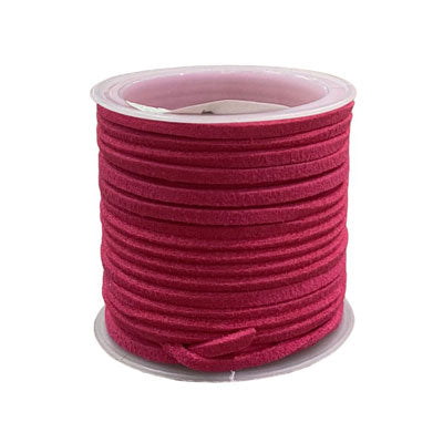 2 MM FAUX SUEDE CORD HOT PINK - 4 M