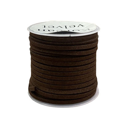 2 MM FAUX SUEDE CORD BROWN - 4 M