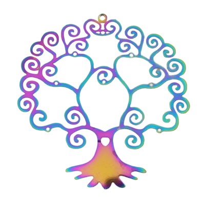 TREE OF LIFE HANGER 70 MM RAINBOW - 1PC