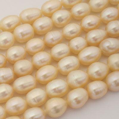 10 X 8 MM FRESH WATER PEARLS - 35 CM STRAND (FWP37)