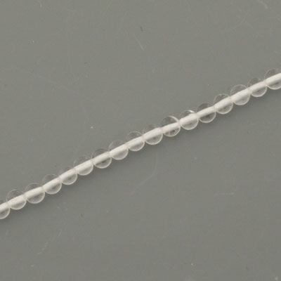 CRYSTAL QUARTZ 2.5 MM ROUND BEADS  - APPROX 175 PCS