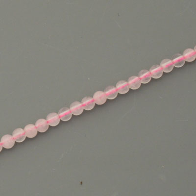 ROSE QUARTZ 2.5 MM ROUND BEADS  - APPROX 175 PCS