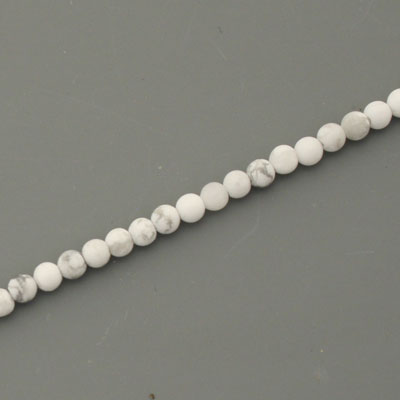 HOWLITE 2.5 MM ROUND BEADS  - APPROX 175 PCS