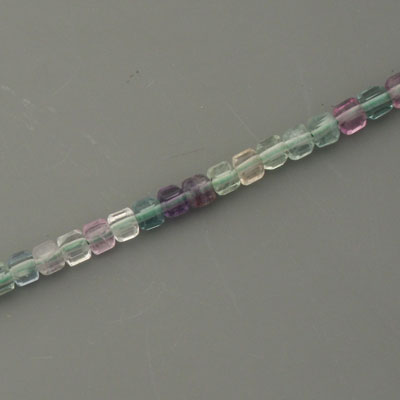 FLUORITE 3 MM CUBE BEADS - APPROX 130 PCS