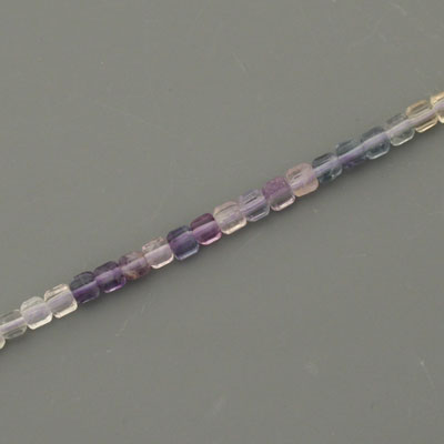 FLUORITE 2.5 MM CUBE BEADS - APPROX 155 PCS
