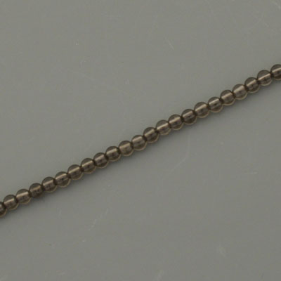 SMOKY QUARTZ 2 MM ROUND BEADS - APPROX 200 PCS