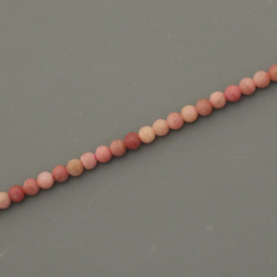 RHODONITE 2.5 MM ROUND BEADS - APPROX 165 PCS