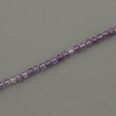 AMETHYST 2 MM ROUND BEADS - APPROX 180 PCS