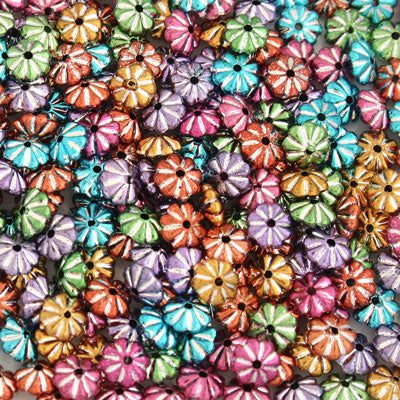7 x 3 mm Disc Beads Mix Colours - Approx 300 pcs
