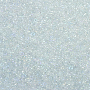 #9/0 ROCAILLES  - APPROX 40G - CRYSTAL RAINBOW