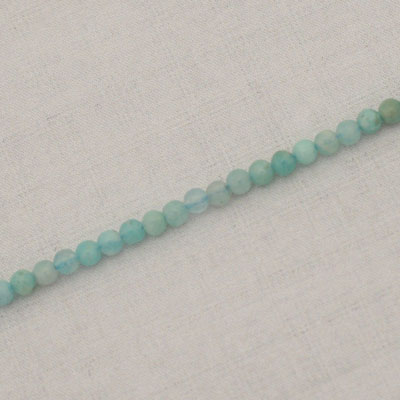 AMAZONITE SRI LANKA 2.5 MM ROUND BEADS  - APPROX 170 PCS