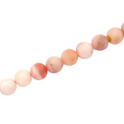 PERUVIAN PINK OPAL 8.5 MM ROUND - APPROX 48 PCS