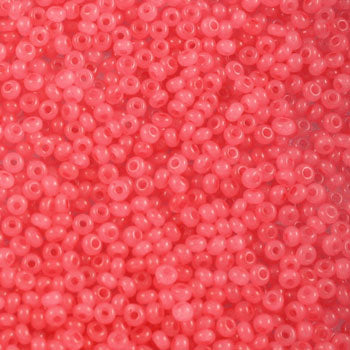 #11/0 ROCAILLES  - APPROX 40G -  PINK ALABASTER
