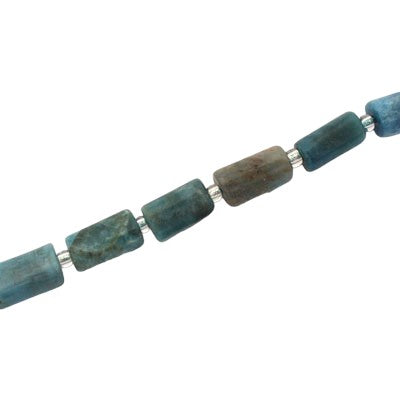 APATITE APPROX 12 X 7 MM TUBE BEADS - APPROX 28 PCS
