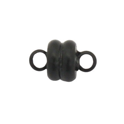 9 X 6 MM MAGNETIC CLASP BLACK - 2 PC