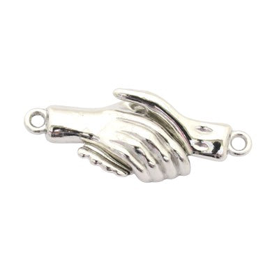 31 X 12 MM MAGNETIC HAND CLASP SILVER - 3 PC