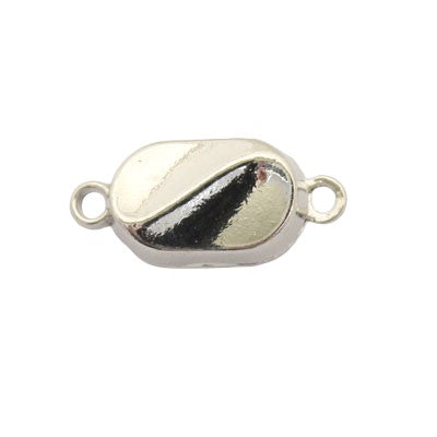 17 X 8 MM MAGNETIC CLASP SILVER - 2 PC