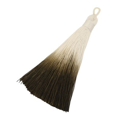 78 MM TASSEL GREY / WHITE - 2 PCS