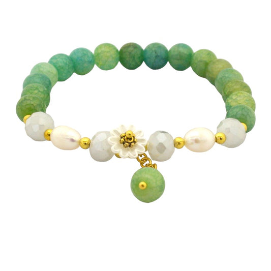 FLOWER BRACELET KIT - GREEN