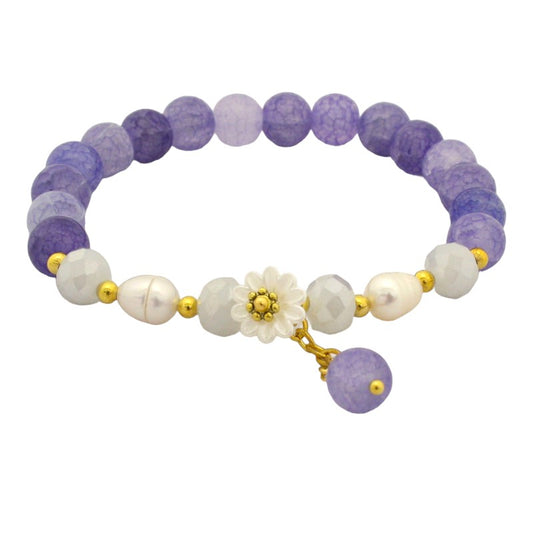 FLOWER BRACELET KIT - PURPLE