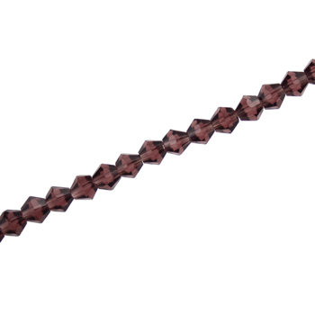 4MM CRYSTAL BI-CONE STRANDS - APPROX 118/PCS - PLUM