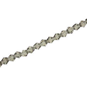 4MM CRYSTAL BI-CONE STRANDS - APPROX 118/PCS - BLACK DIAMOND 2