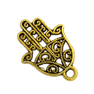 HAMSA CHARM 20 MM GOLD - 25 PCS