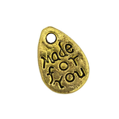 MADE FOR YOU CHARM 11 MM GOLD - 40 PCS