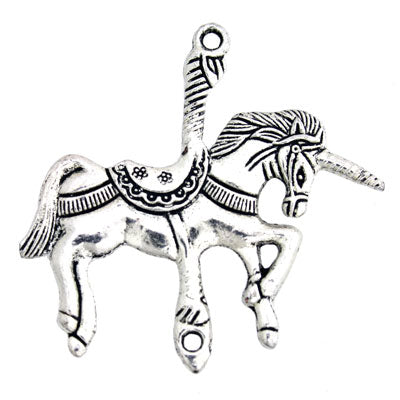 43 MM SILVER UNICORN - 4 PCS