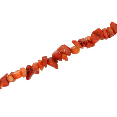 ORANGE CORAL CHIP SML - 90 CM STRAND