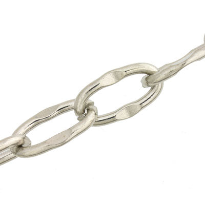 24x14mm antique silver chain 1m