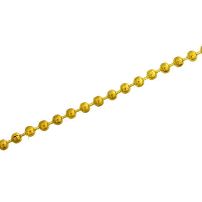 2.4 MM BALL CHAIN GOLD - 1 M