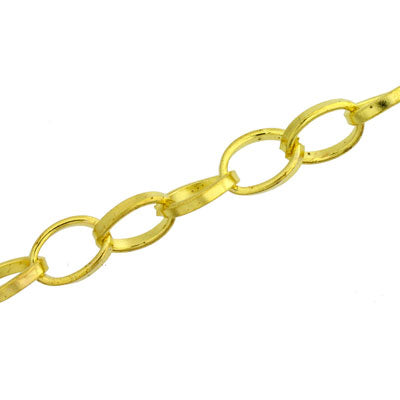 10 X 7 MM CHAIN GOLD - 1 M