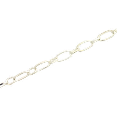 7 X 3 MM CHAIN SILVER - 1 M