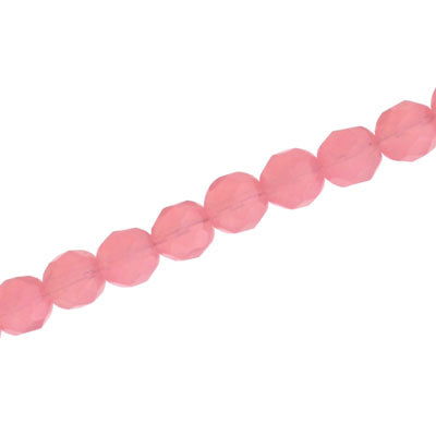 8 MM CZECH FIRE POLISHED - OPAQUE PINK  - 20/PCS