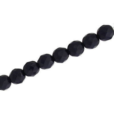 6mm czech fire polished beads navy 27pcs