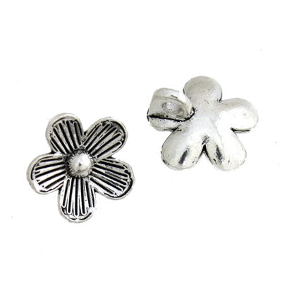 Flower 10 mm Silver - 20 pcs