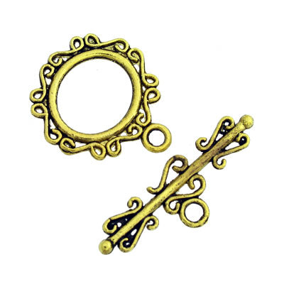 22 mm Gold Toggle - 5 sets