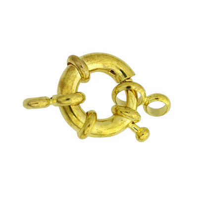 14 mm Gold Bolt Clasp - 2 sets