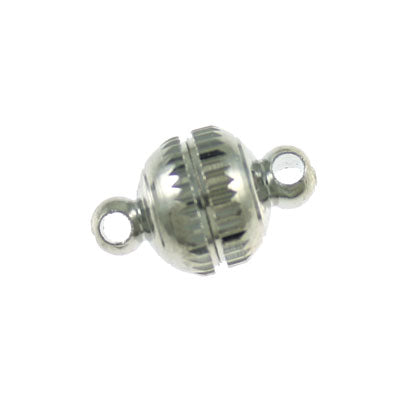 16x10mm silver magnetic clasp 2 pc