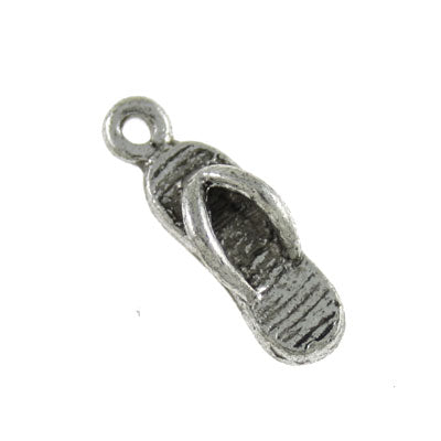 thong charm 17 mm silver - 25 pcs
