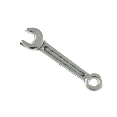 spanner charm 23 mm silver - 25 pcs