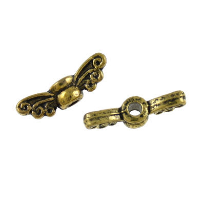 BUTTERFLY WINGS 14 X 4 MM gold - 40 PCS
