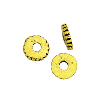 5 MM GOLD DISC SPACERS - 320 PCS