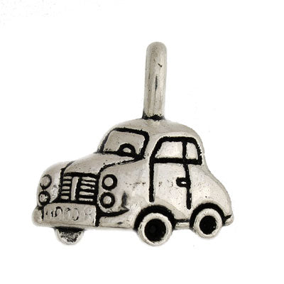 CAR CHARM 20 MM SILVER - 8 PCS