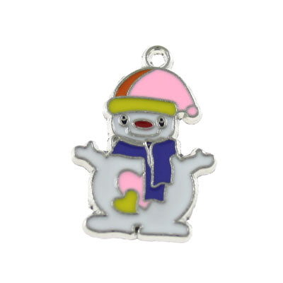 SNOWMAN CHARM 25 MM - 2 PCS