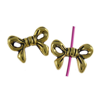 BOW 14 X 10 MM GOLD  - 10 PCS